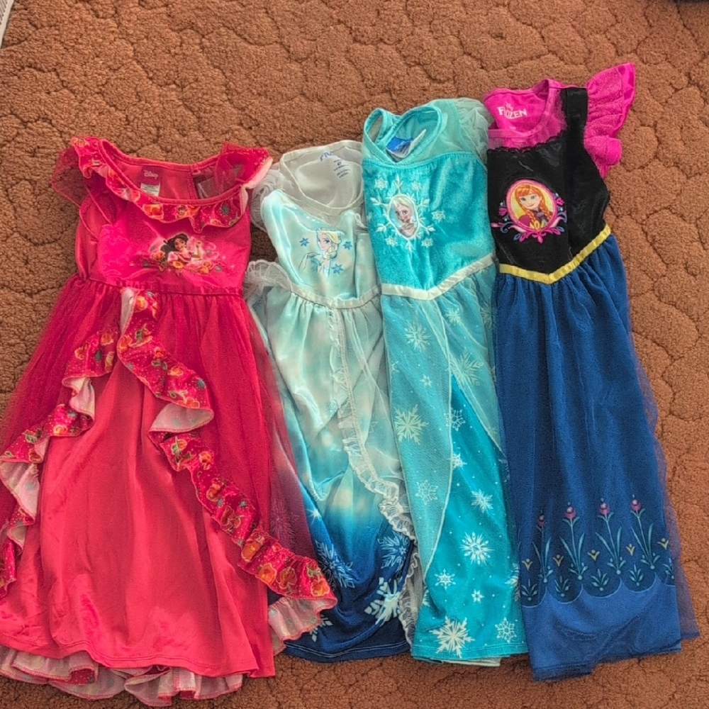 Disney Princess Dress Collection - Red, Blue, Pink